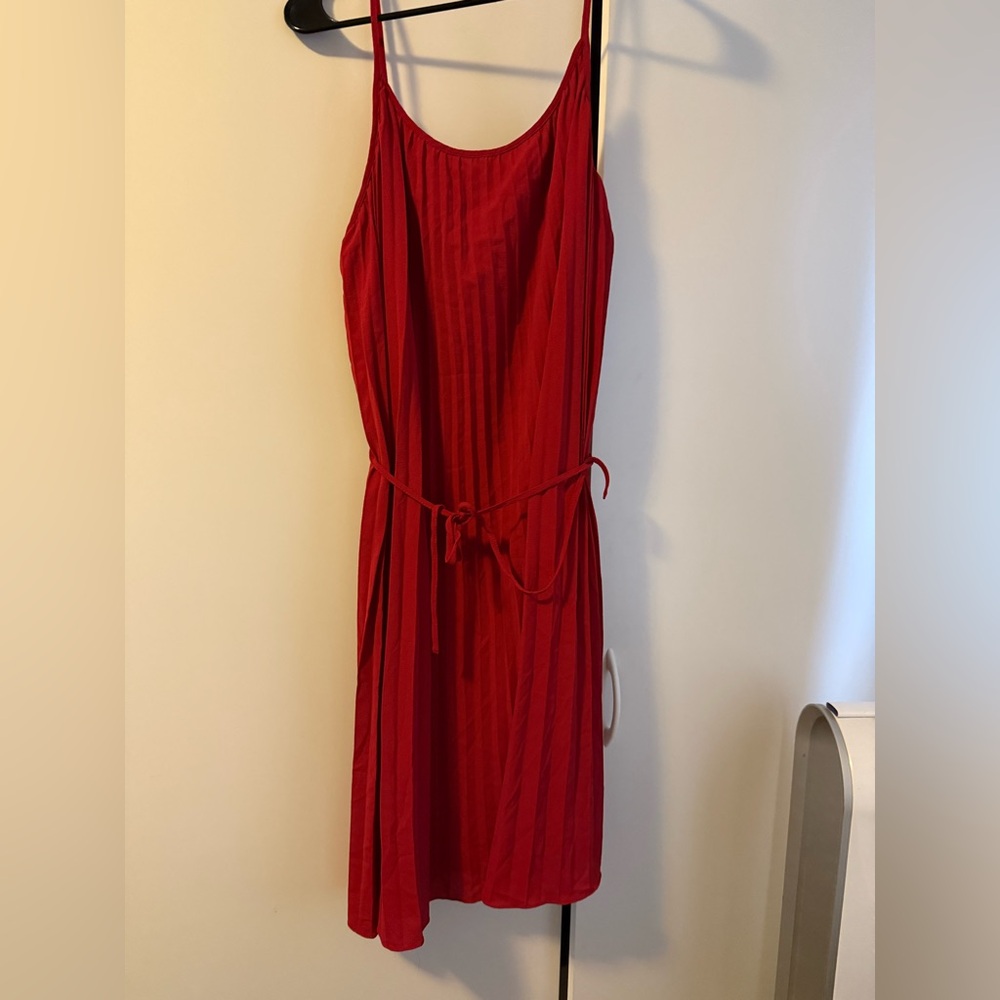 H&M Vibrant Red Midi Dress